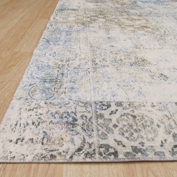 Distressed Bohemian Mosaic Rug - Picture 2 of 5